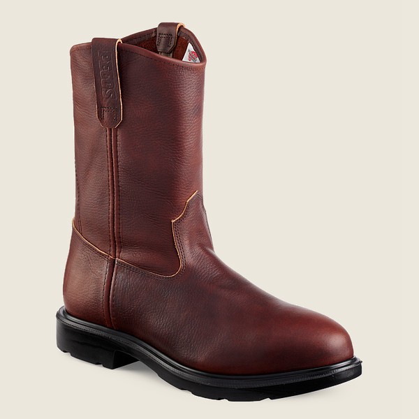 Red Wing Safety Bot Erkek - Supersole® - 11-Inch Toe Pull-On - Bordo - 41QRYCBME